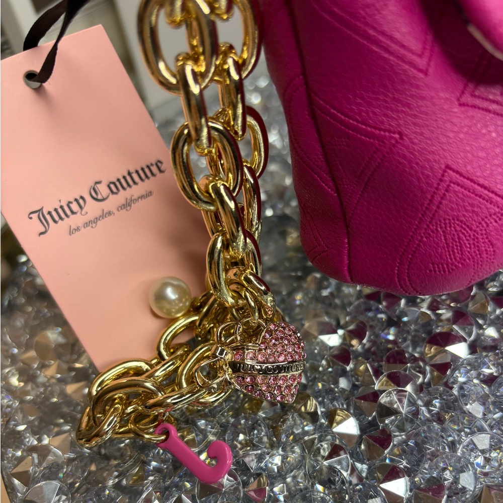 Juicy Couture Raspberry Tart Mini Wristlet NWT - Picture 4 of 13